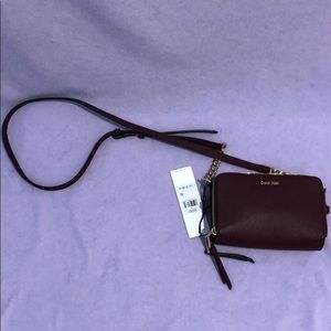 Burgundy Calvin Klein Crossbody
